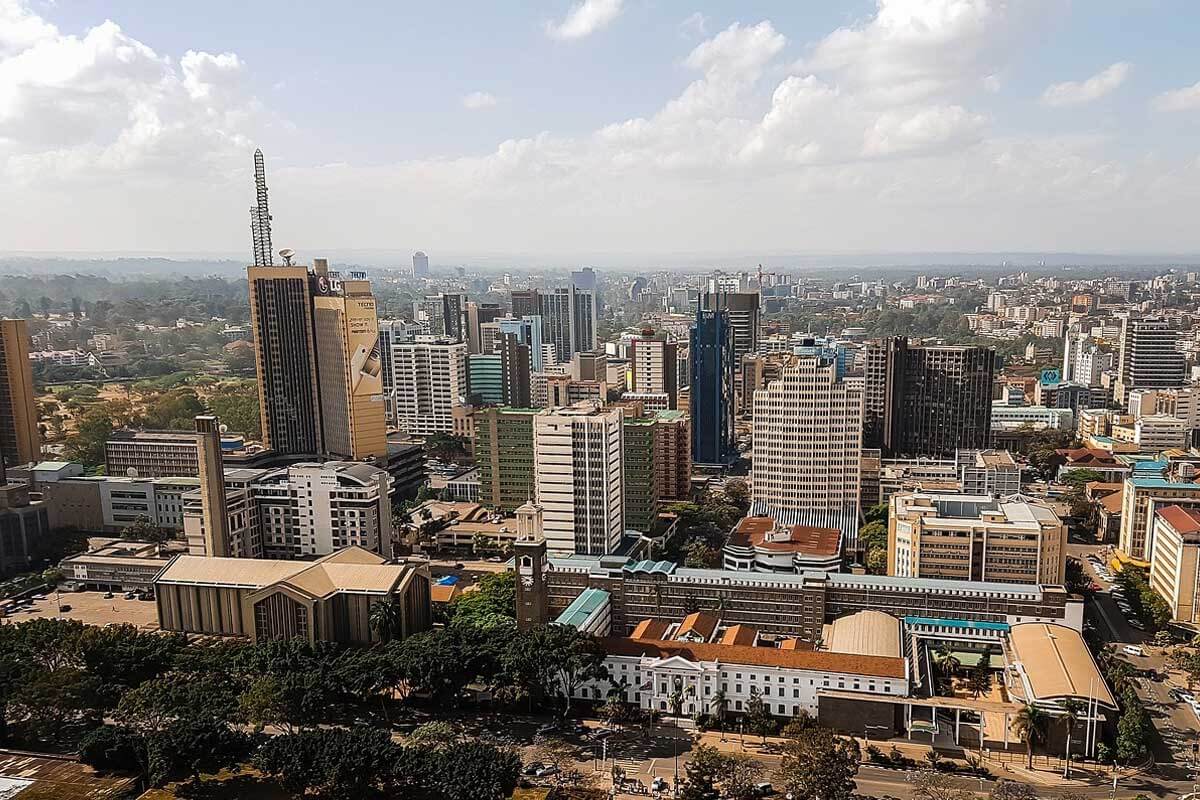Widok na centrum Nairobi